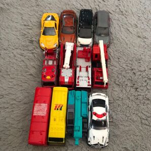 トミカ ミニカー 12台セット 塗装ハゲ パーツ欠品あり。 TOMICA