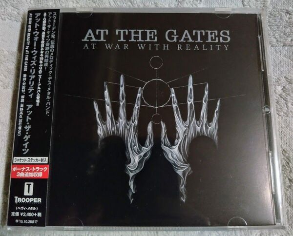 AT THE GATES / AT WAR WITH REALITY 国内盤 帯付 メロディック・デスメタル メロデス