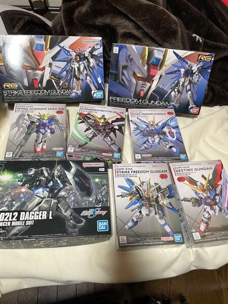 積みプラ崩しガンダムSEEDガンプラまとめ売りウイングも入ってます。8個 HG RG SD