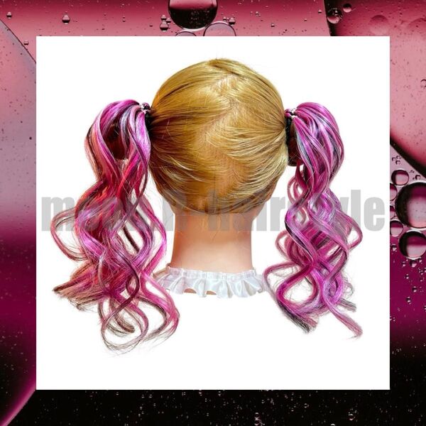 ヘアゴムエクステ no.13 キッズ ダンス ベビタピ コギャル しなこ