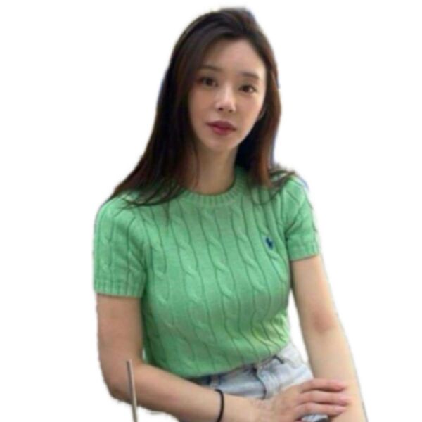 ポロラルフローレン POLO RALPH LAUREN 半袖 XS グリーン ニット