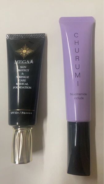 チュルミファンデーション、クリームおまけ一回使用