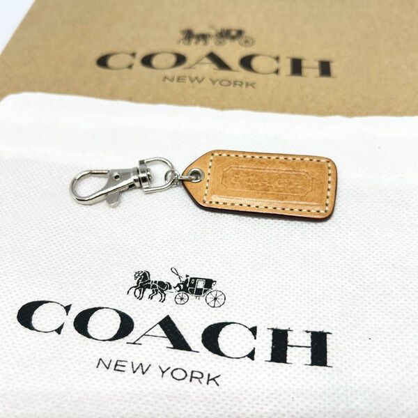 【COACH】コーチ キーリング キーホルダー レザー チャーム