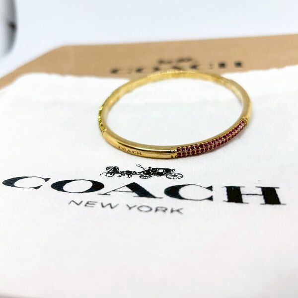 【COACH】コーチ ブレスレット バングル アクセサリー ゴールドカラー