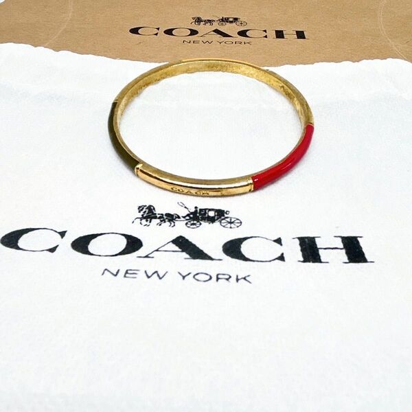 【COACH】コーチ ブレスレット バングル アクセサリー ゴールドカラー