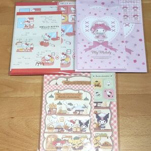 マイメロ サンリオキャラクターズハローキティレターセット 3点セット