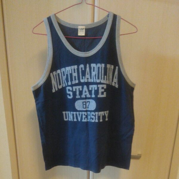 NORTH CAROLINA STATE UNIVERSITY タンクトップ ネイビー 古着 Champion