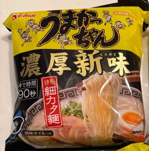 ハウス食品 うまかっちゃん 博多 とんこつラーメン 濃厚新味 細カタ麺 一食お試し