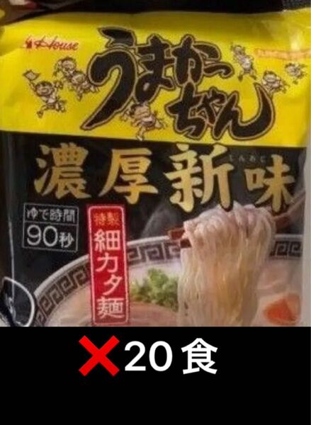 うまかっちゃん 濃厚新味 細カタ麺 ラーメン 九州言うたらうまかっちゃん とんこつ 20食 即席麺 インスタント クーポン消化