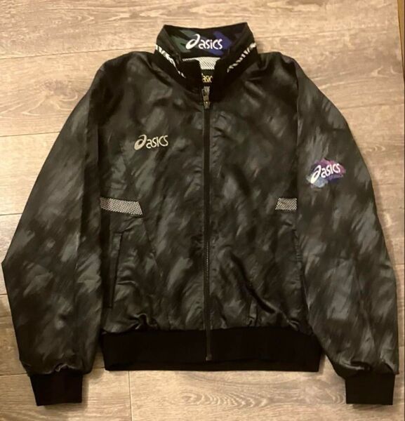 asics アシックス 80s 90s ナイロンジャケット ウィンドブレーカー adidas アディダス ブラック ブルゾン