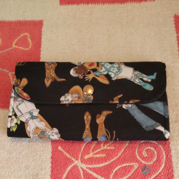 ロラライハリス 蛇腹付きハンドメイド 長財布