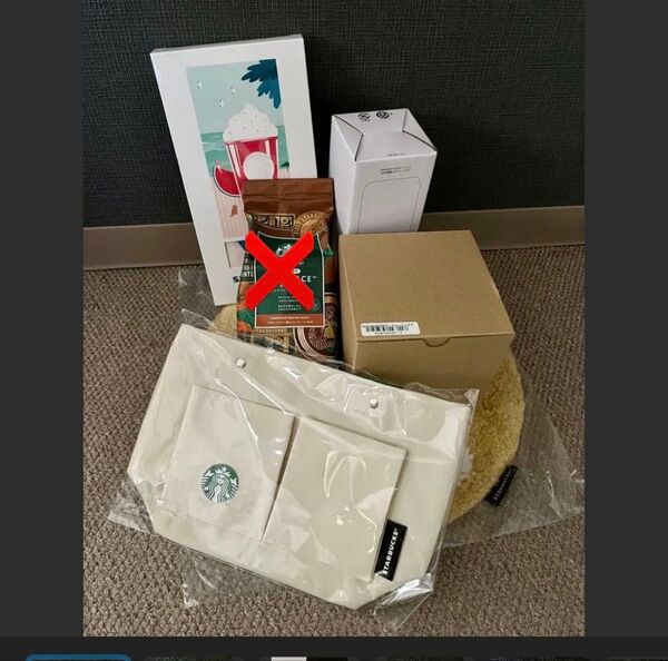 スターバックス ステンレスボトル、バックインバッグ、サクラカラーチェンジマグカップ、チェアマット、タオルスイカビーチ5点セット
