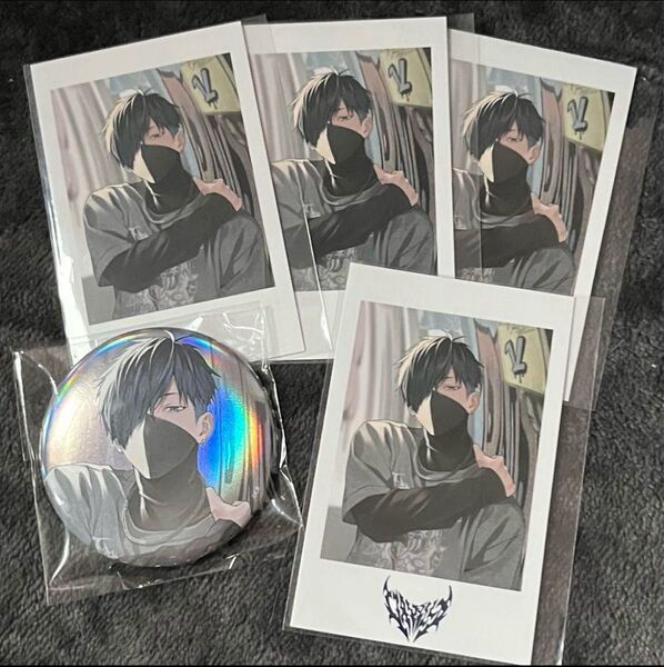 CR ロックの日 Vanilla Crazy Raccoon チェキ 缶バッジ