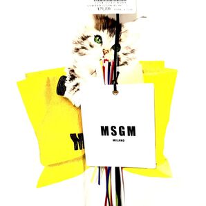 【先着限定特別価格!】新品限定★MSGM★イタリア製★ キュート☆子猫 ロゴ Tシャツ カットソー ホワイト 入手困難 ML相当