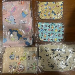 ミスド バッグ ポーチ エコバッグ ミスタードーナツ ポケモン ポケットモンスター ミスド ピカチュウ カビゴン ポーチ 福袋