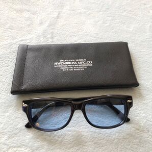 新品 HWZNBROSS original BIKER SHADE (BLUE)ハウゼンブロス サングラス バイカーシェード