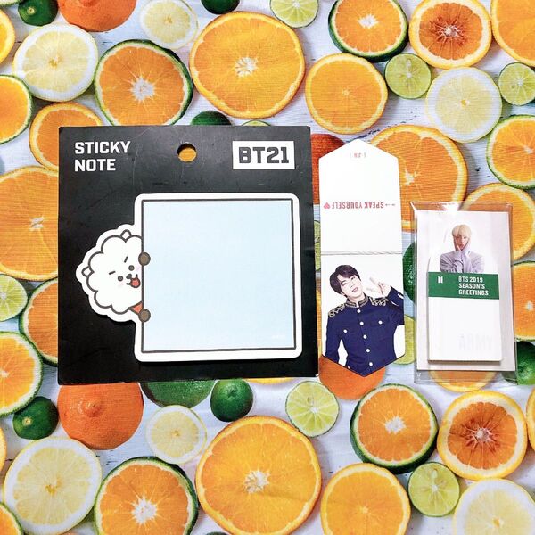 BTS ジン ソクジン BT21 RJ グッズ まとめ売り 付箋 マグネット シーグリ トレカ ミニフォト フレークシール