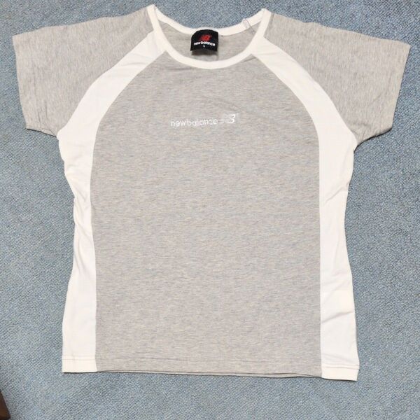 New Balance Tシャツ グレー レディース Lサイズ