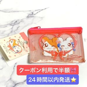 とっとこハム太郎 セリア ダイソー キャンドゥ メッシュポーチ メッシュケース ポーチ