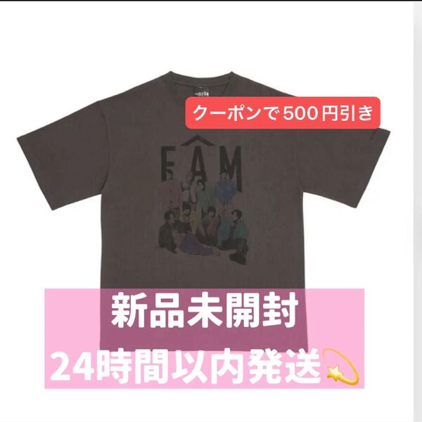 タイムレス timelesz Tシャツ FAM 2025 コンサート グッズ Tシャツ チャコールグレー グレー