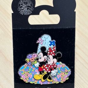 DLR◆ミッキー&ミニー◆ピンバッジ◆アナハイム
