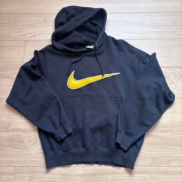 NIKE 90‘s 3Dロゴ パーカー ブラック 黒 y2k
