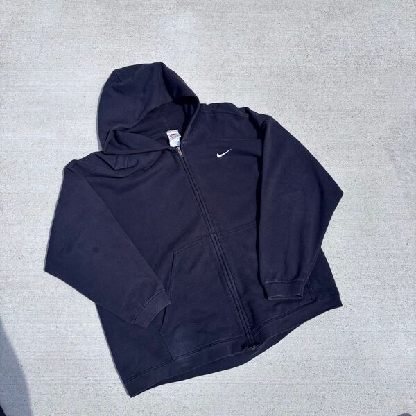 90’s USA製 NIKE Lサイズ ジップアップパーカー フェード