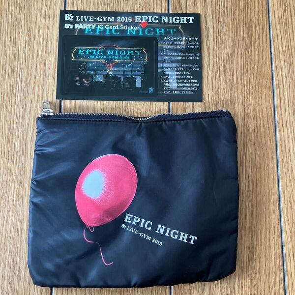 B’z LIVE-GYM 2015 EPIC NIGHT ポーチ ステッカー