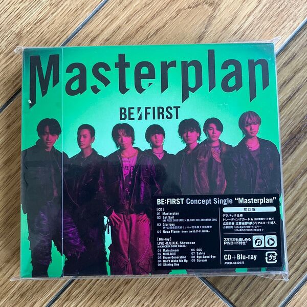 LIVE盤 (初回仕様】 デジパック トレカA+応募抽選特典シリアル BE:FIRST CD+Blu-ray/Masterplan