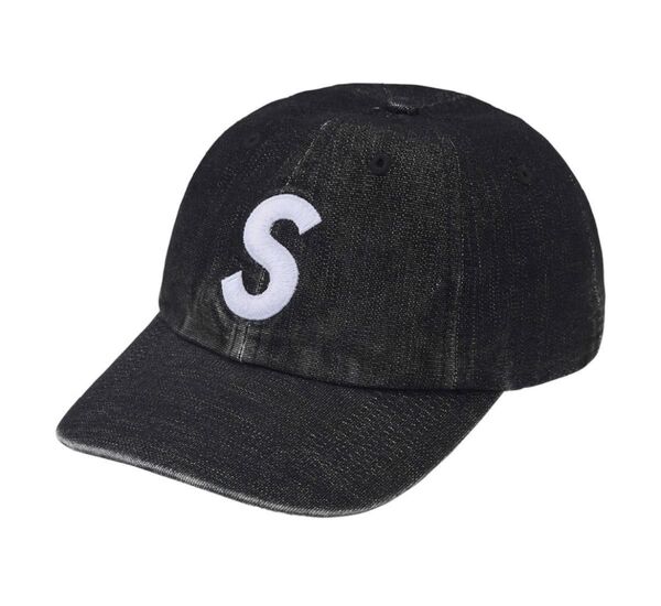Supreme Cordura Denim S Logo 6-Panel "Black"
