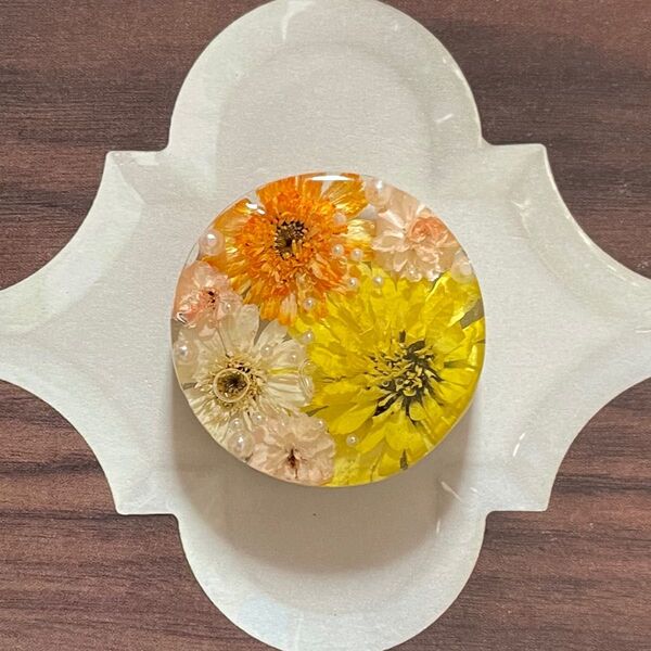 jun-97 ハンドメイド レジン ヘアゴム ブローチ ポニーフック キーホルダー