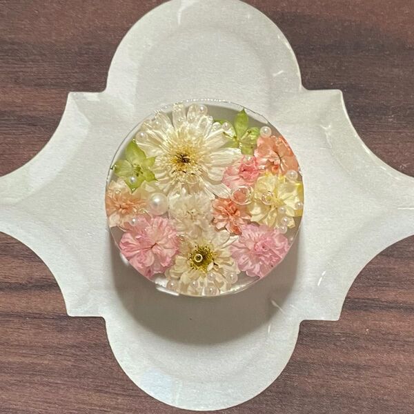 jun-113 ハンドメイド レジン ヘアゴム ブローチ ポニーフック キーホルダー