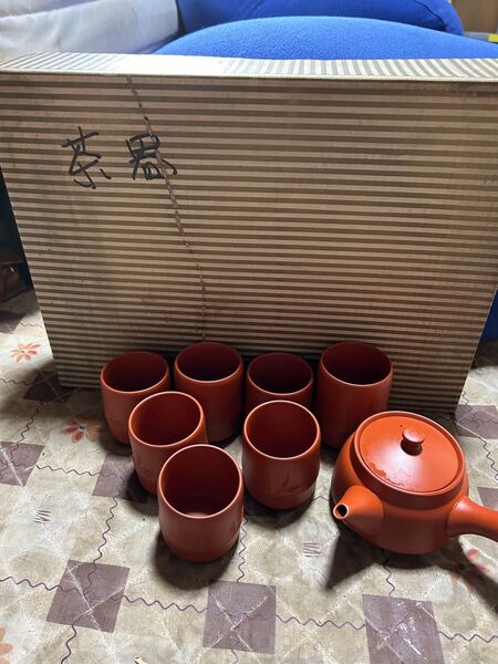 常滑焼 急須&湯呑み7個セット