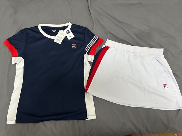 【新品】フィラ FILA テニスウェア上下セット Tシャツ スコート L