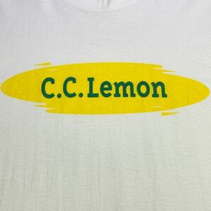 【美品】SUNTORY サントリー CCLemon CCレモン Tシャツ 白 フリーサイズ ノベルティー 非売品 企業物の画像5