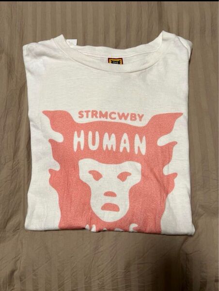 HUMAN MADE Tシャツ 白 ピンク