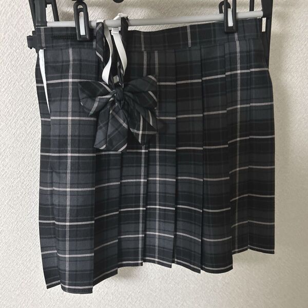 制服スカート スクールスカート プリーツ 学生服 制服 チェック リボン