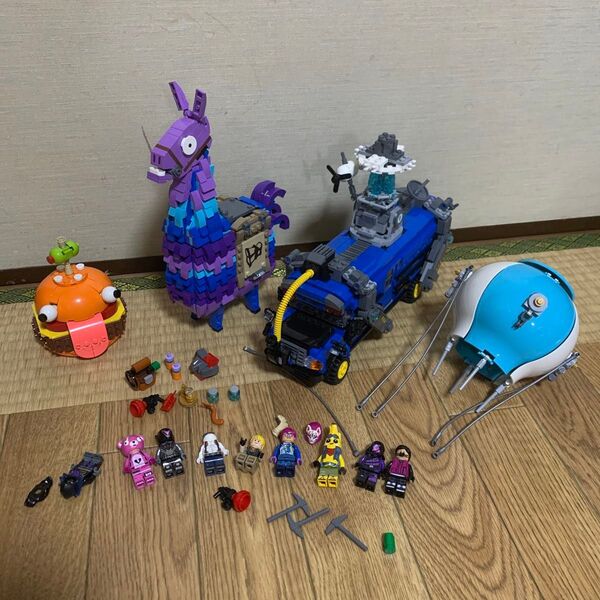 LEGO レゴ フォートナイト 77073 バトルバス、77070ダーバーガー、77071 補給ラマ 3点セット 現状品