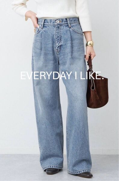 Deuxieme Classe購入EVERYDAY I LIKE. のタックバギーデニム32