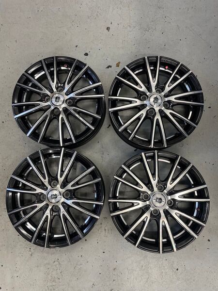 15インチホイール 15 4.5J +43 軽自動車 コンパクトカー 4H PCD100 165 55 15 2本 セット ①