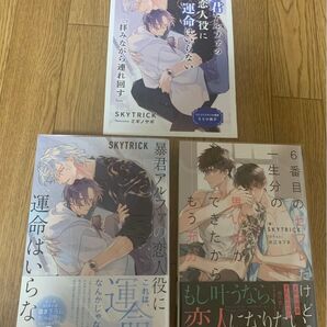SKYTRICK『異暴君アルファの恋人役に運命はいらない』『6番目のセフレだけど一生分の思い出ができたからもう充分』コミコミ小冊子
