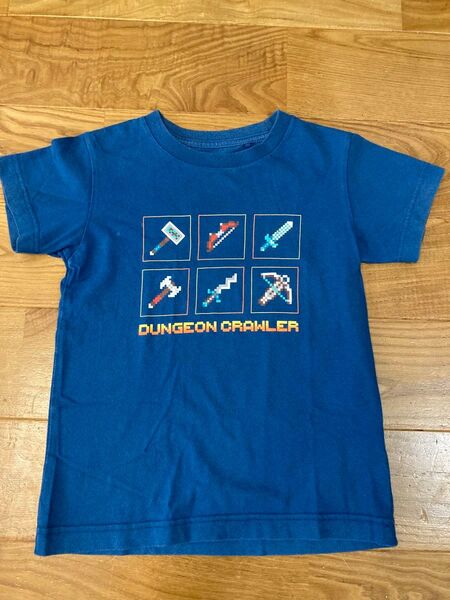 UNIQLO Minecraft Dungeons Tシャツ 120 ネイビー