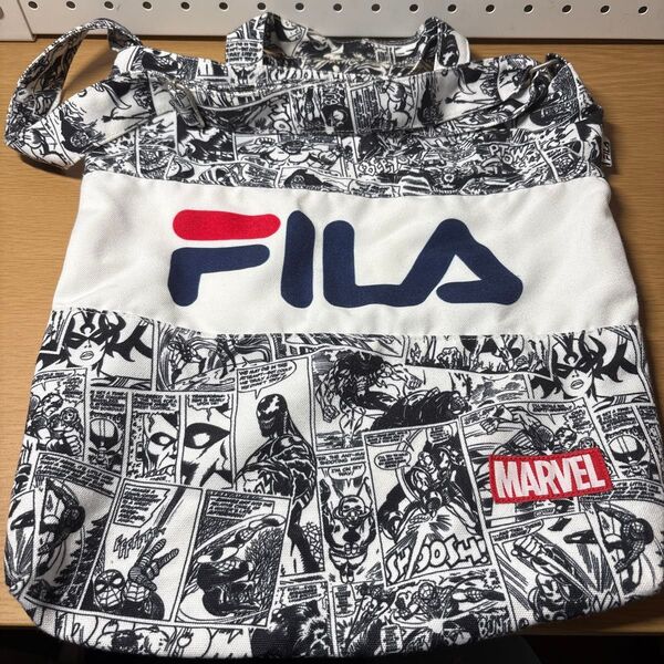 FILA MARVEL ショルダーバッグ コミック柄 コラボ
