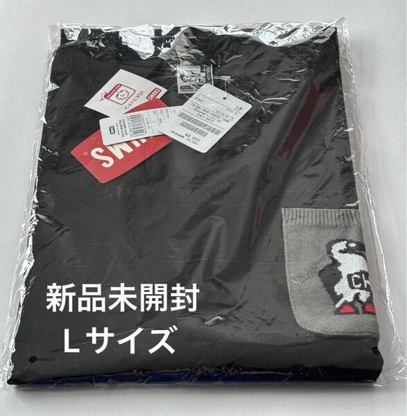 CHUMS×FREAK'S STORE チャムス 別注 ブービーバード ニットポケット クルーネック Tシャツ Lサイズ