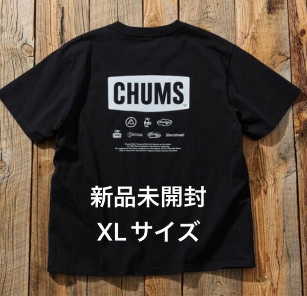 CHUMS チャムス CHUMS×FREAK'S STORE 別注 ヒストリー バックプリント クルーネックTシャツ XLサイズ