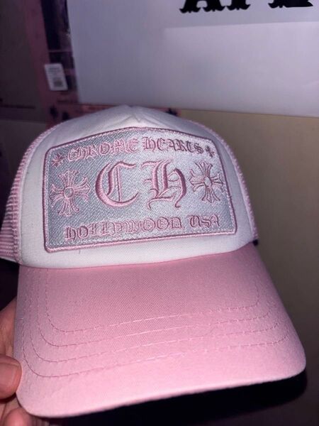 クロムハーツ メッシュキャップ ピンク CHROME