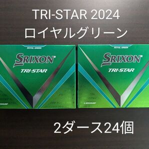 【2ダース24個・未使用】【外箱有・緩衝材梱包】TRI-STAR トライスター ロイヤルグリーン スリクソン 2024年