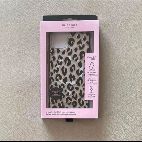 kate spade NEW YORK iPhoneケース 豹柄iPhone6.7インチ(2022) 未使用