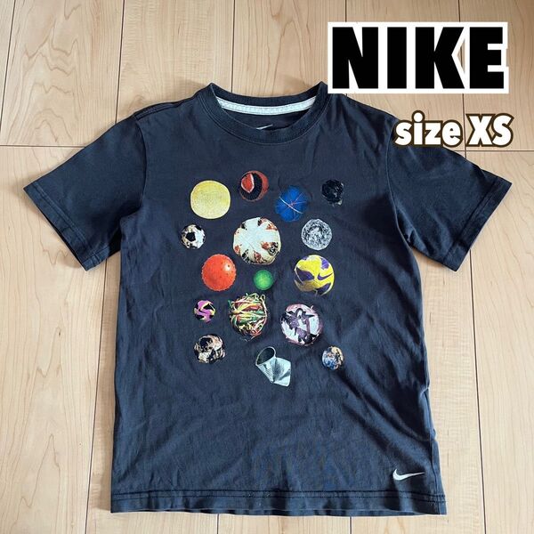NIKE ボール柄 半袖Tシャツ 男女兼用 キッズ sizeXS