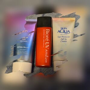日焼け止め3点セット Biore ALLIE SKIN AQUA